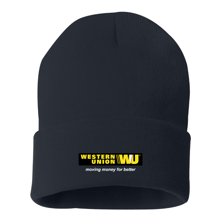Wastern Union Logo Beanie Hat