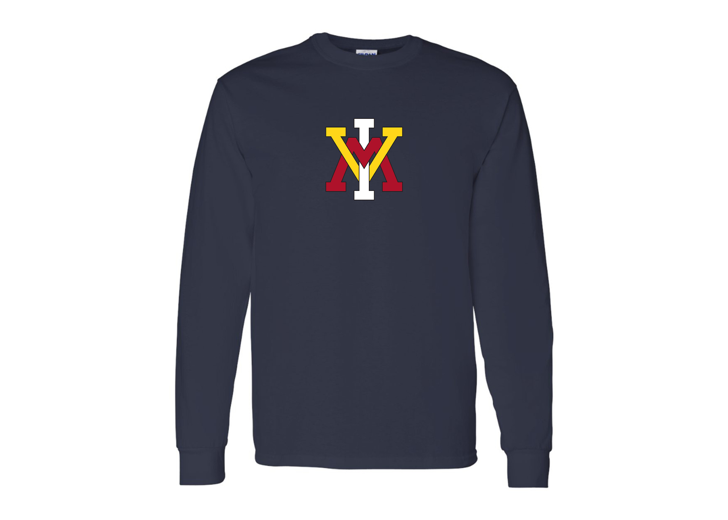 Men's VMI Keydets Gildan Heavy Cotton Long Sleeve T-Shirt