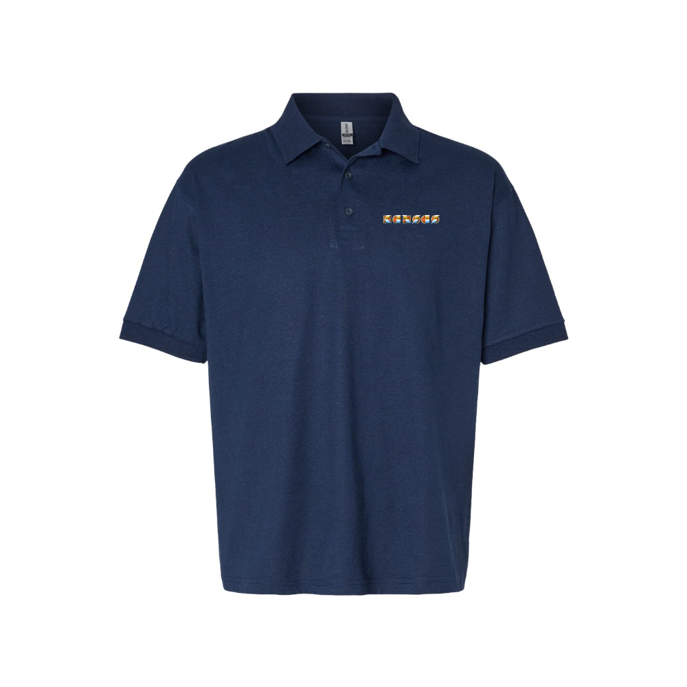 Men's Kansas Logo Dry Blend Polo