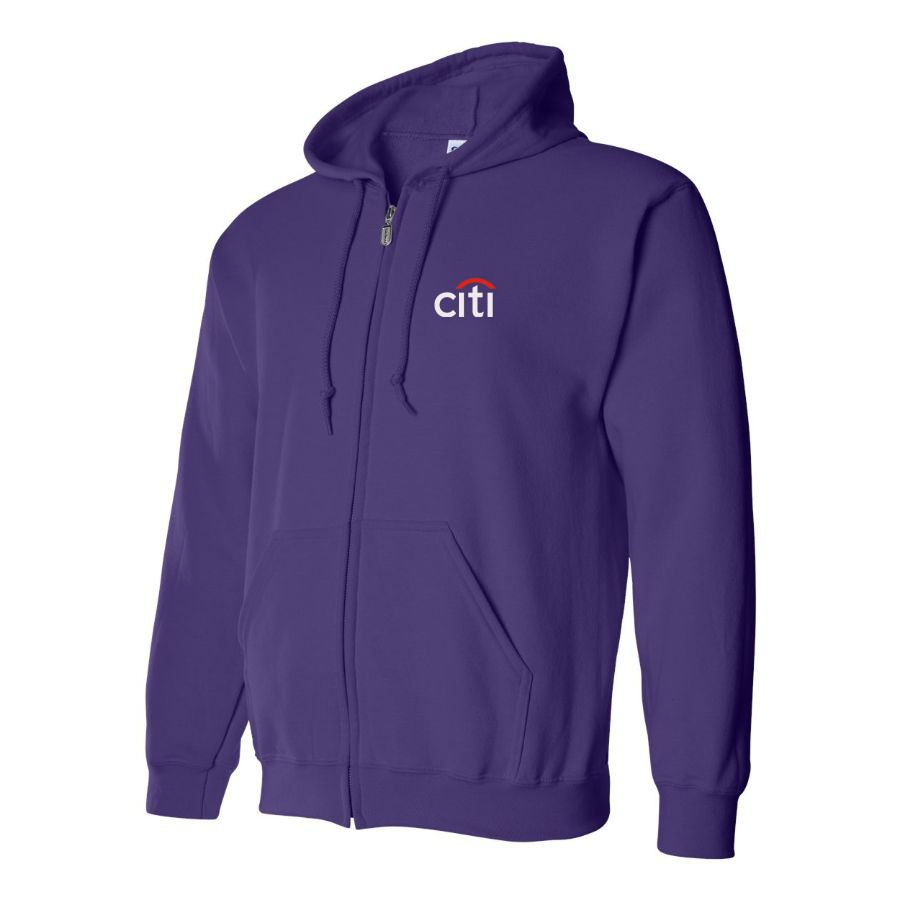 Men's Citi logo Zipper Hoodie
