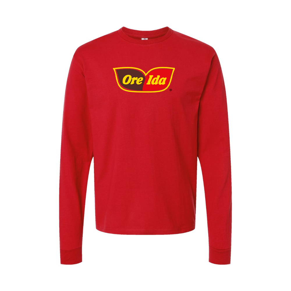 Youth Ore Ida Logo Cotton Long Sleeve T-Shirt