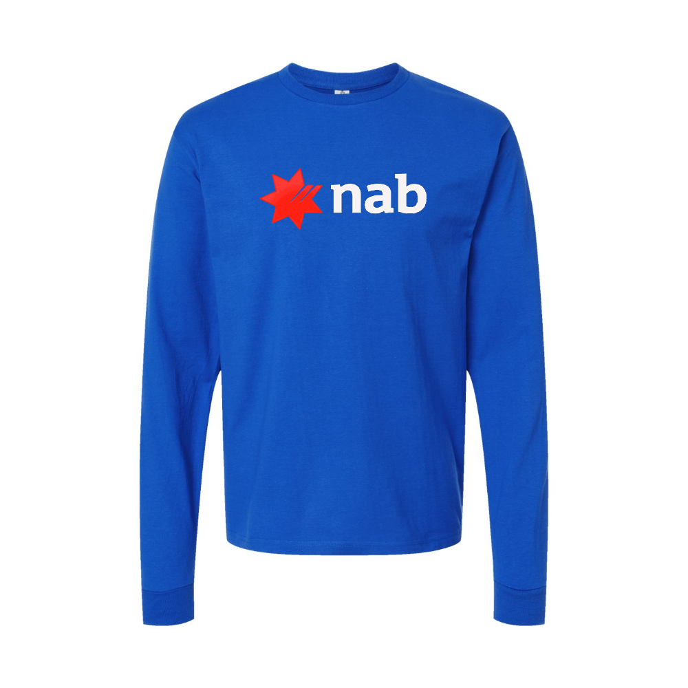 Men's NAB (National Australia Bank) Logo Long Sleeve T-Shirt