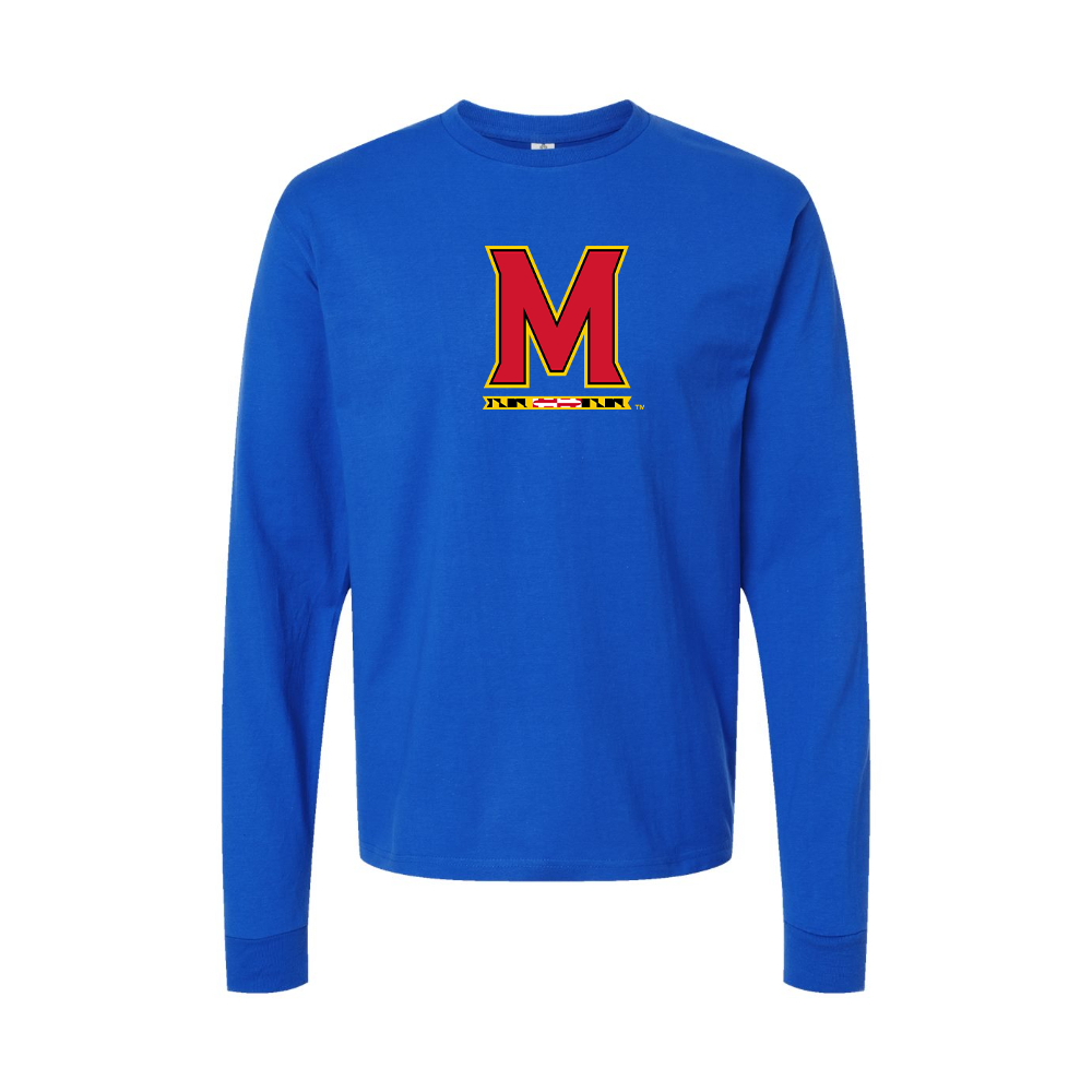 Youth Maryland Terrapins Logo Cotton Long Sleeve T-Shirt