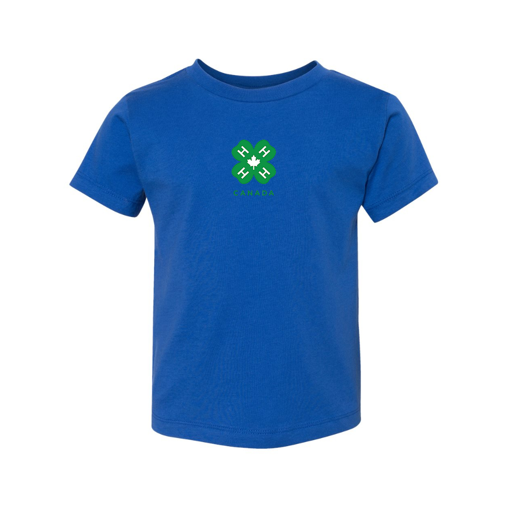 4H Canada Logo BELLA CANVAS Toddler Jersey Tee