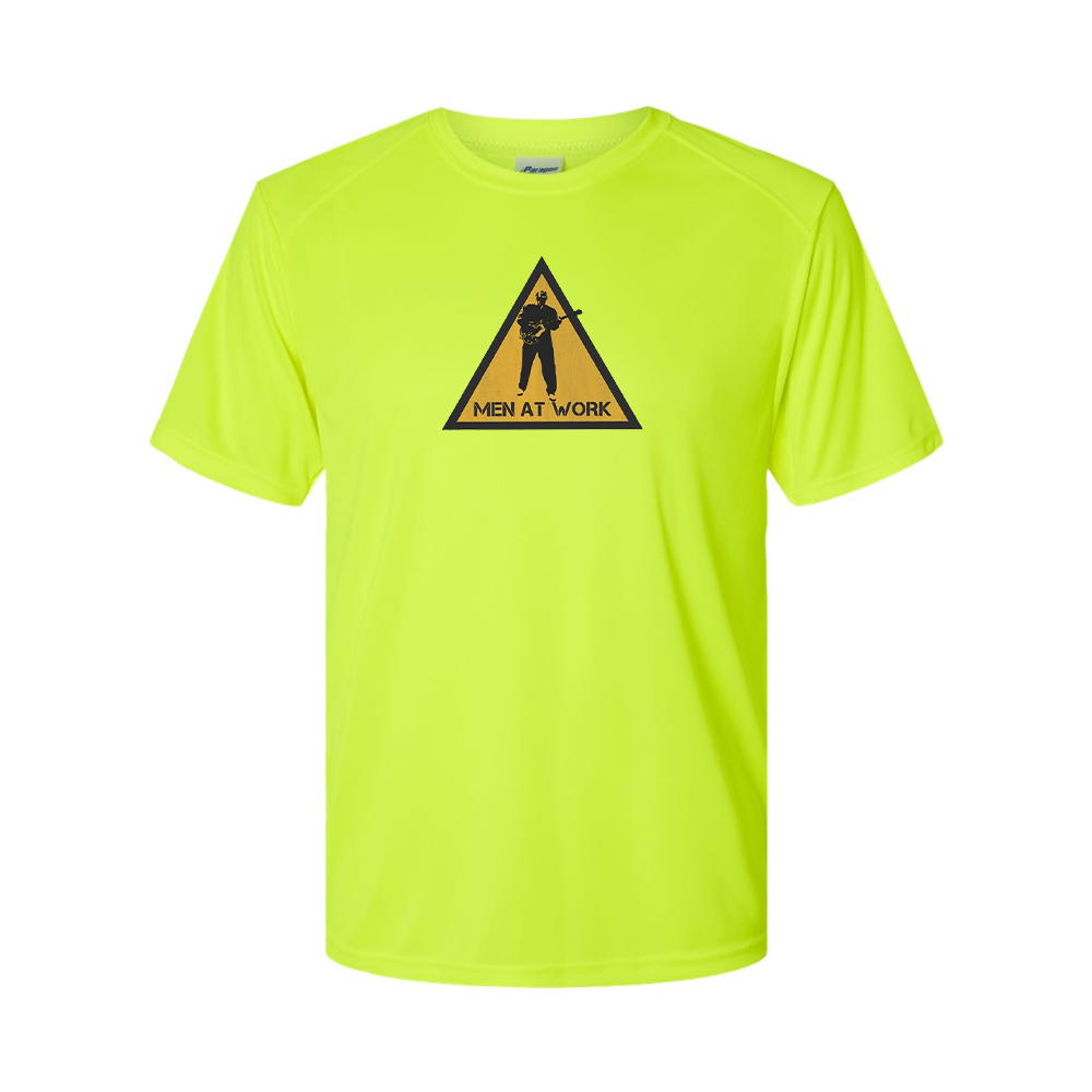 Men's Men at Work Logo Polyester T-Shirt
