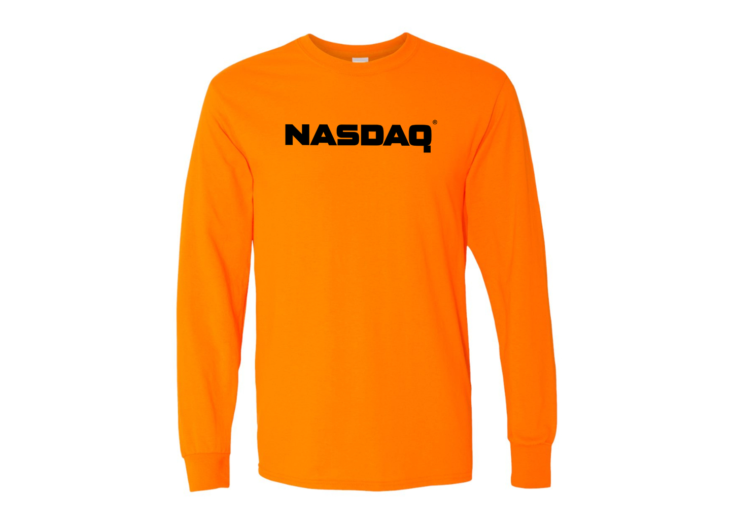 Men's Nasdaq Logo Gildan Heavy Cotton Long Sleeve T-Shirt