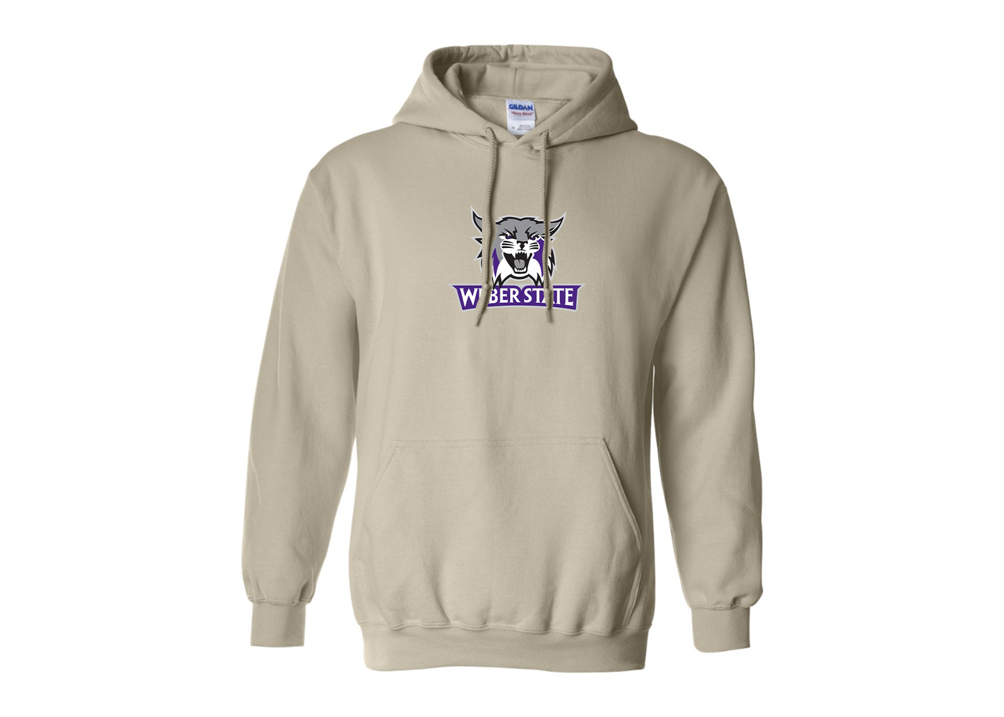 Men's Weber State Wildcats Gildan Heavy Blend Hooded Sweatshirt