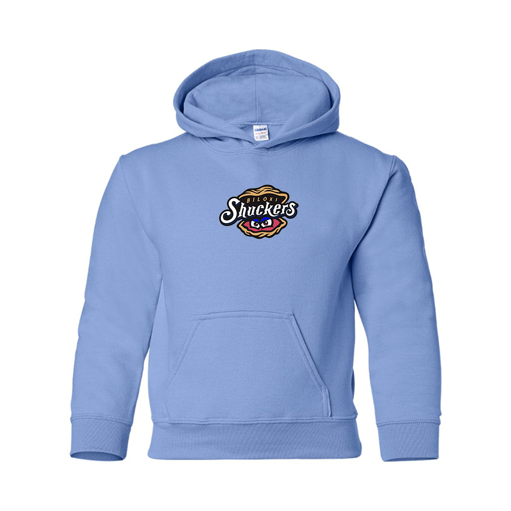 Youth Biloxi Shuckers Logo Pullover Hoodie