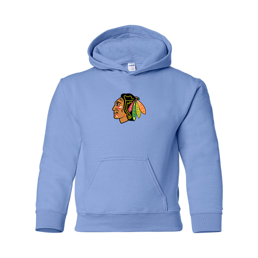 Youth Blackhawks Logo Pullover Hoodie