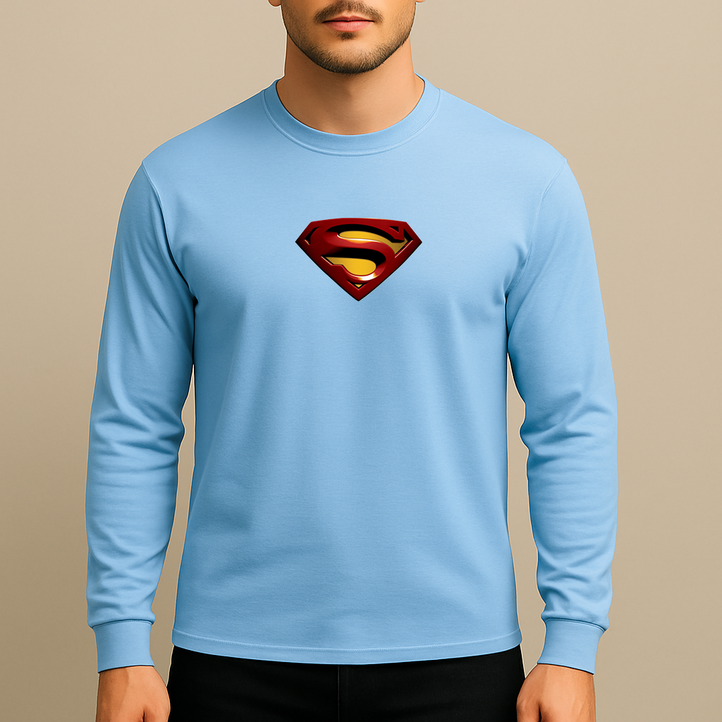 Superman Superhero Long Sleeve T-Shirt