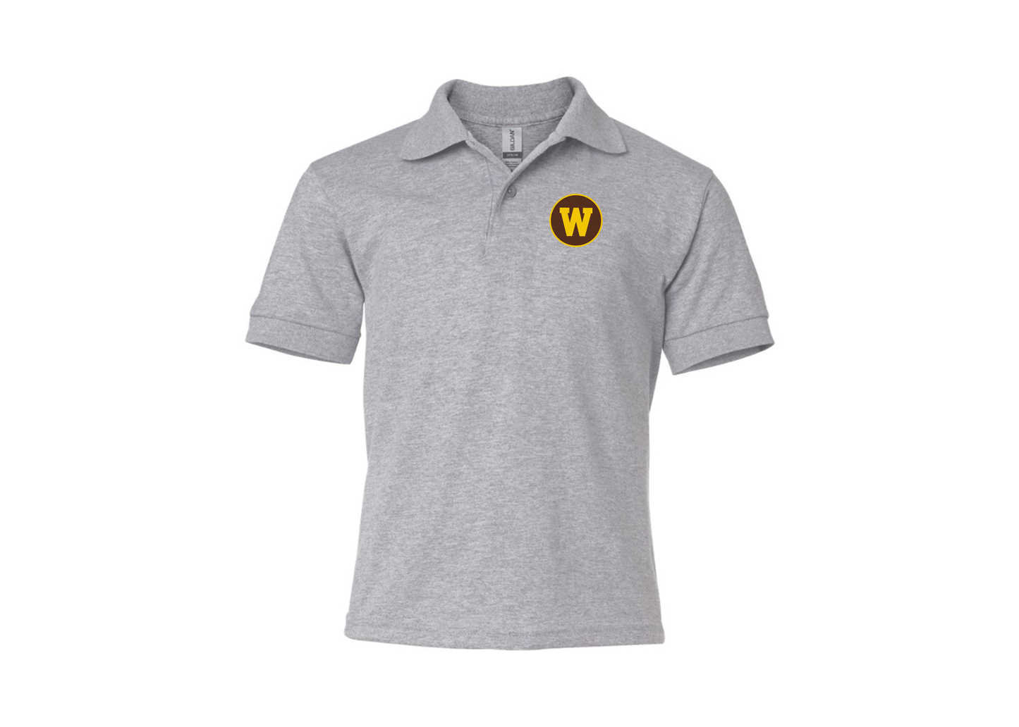 Youth Western Michigan Broncos Gildan Dry Blend Jersey Polo