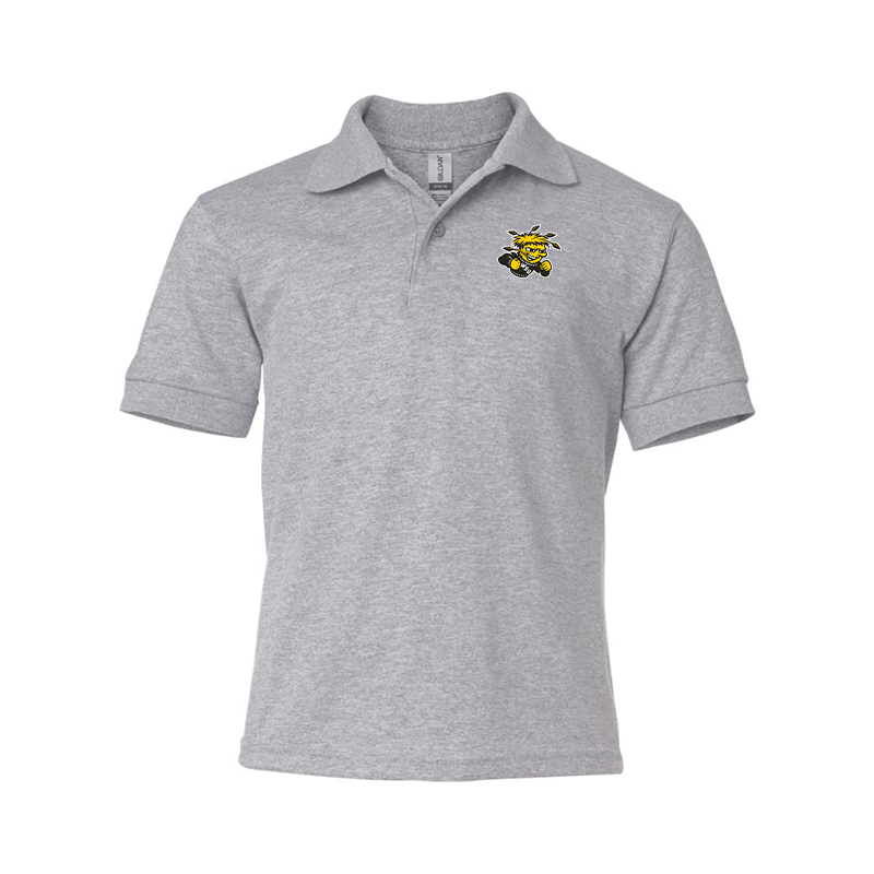 Youth Wichita State Shockers Gildan Dry Blend Jersey Polo
