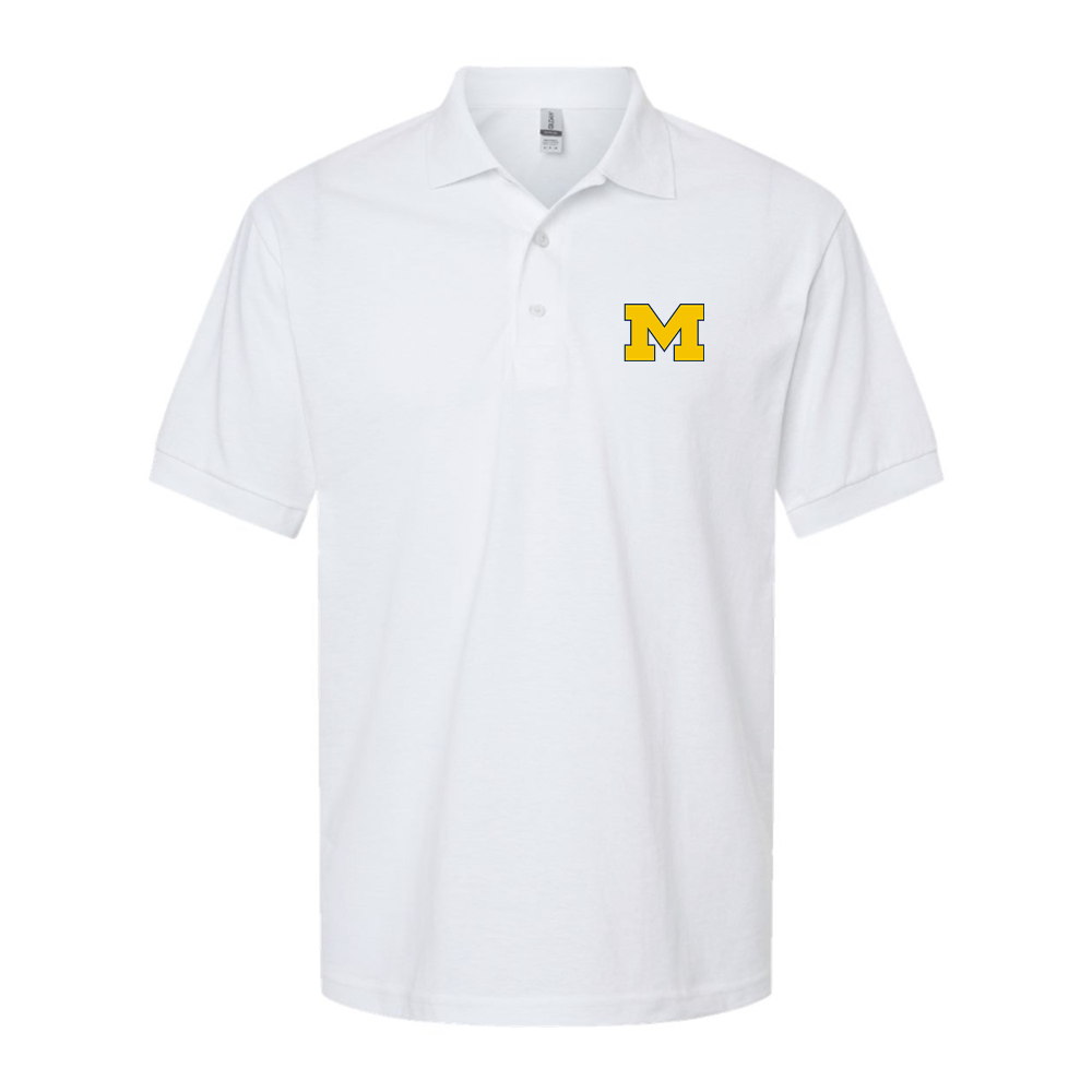 Men's Michigan Wolverines Logo Dry Blend Polo