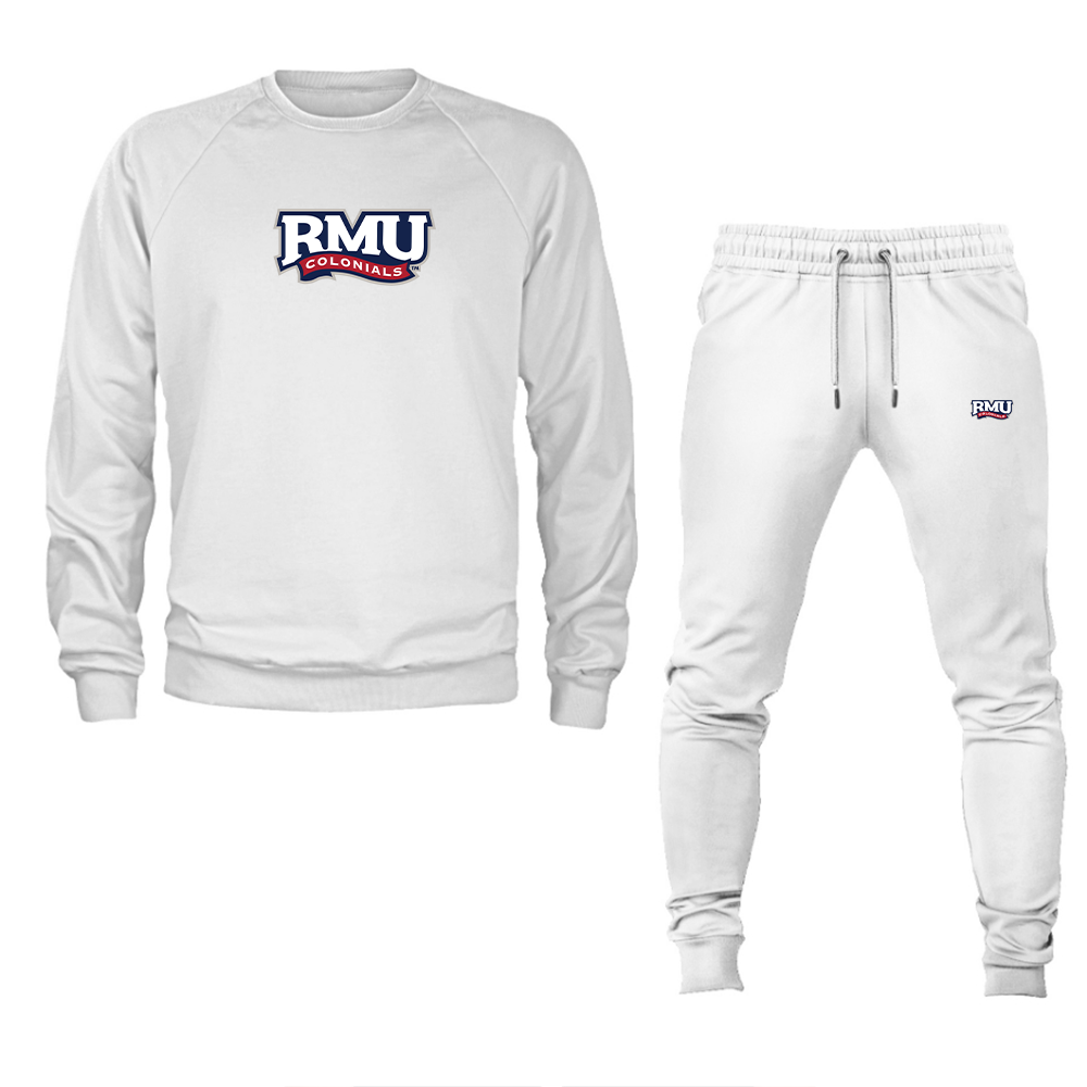 Men's Robert Morris Colonials Logo Crewneck Sweatshirt Joggers Suit