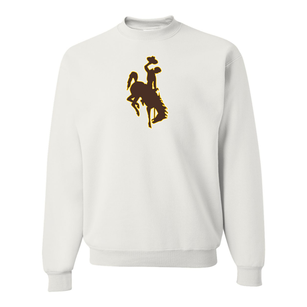 Men's Wyoming Cowboys JERZEES NuBlend Crewneck Sweatshirt