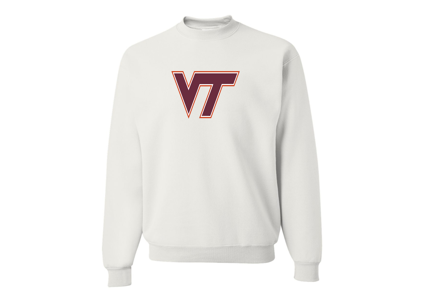 Men's Virginia Tech Hokies JERZEES NuBlend Crewneck Sweatshirt