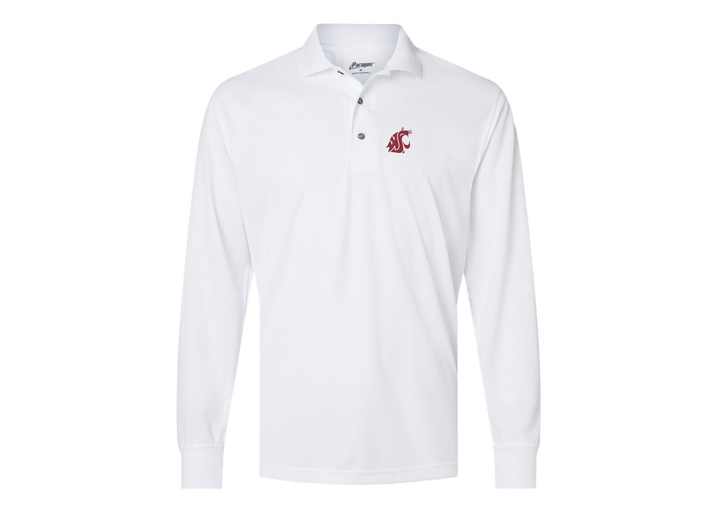 Men's Washington State Cougars Paragon Prescott Long Sleeve Polo