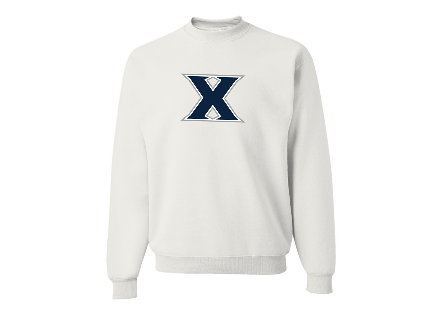 Men's Xavier Musketeers JERZEES NuBlend Crewneck Sweatshirt