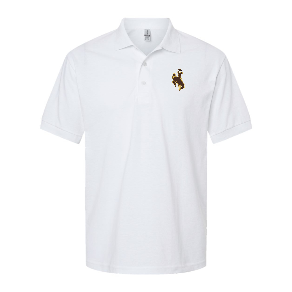 Men's Wyoming Cowboys Gildan Dry Blend Jersey Polo