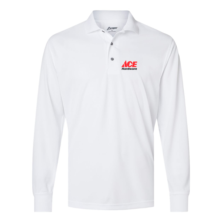 Men's ACE Hardware Logo Paragon Prescott Long Sleeve Polo