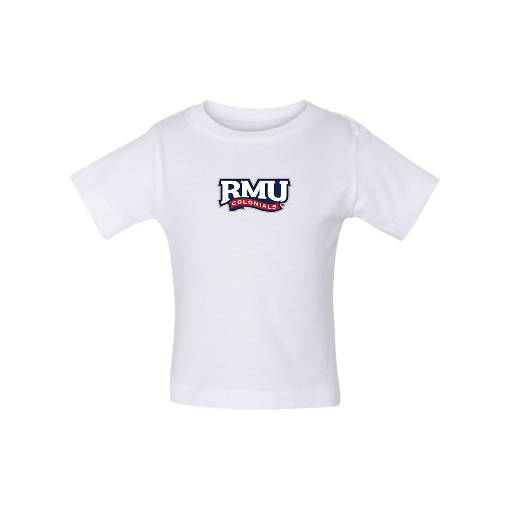 Robert Morris Colonials Logo BELLA CANVAS Infant Jersey Tee