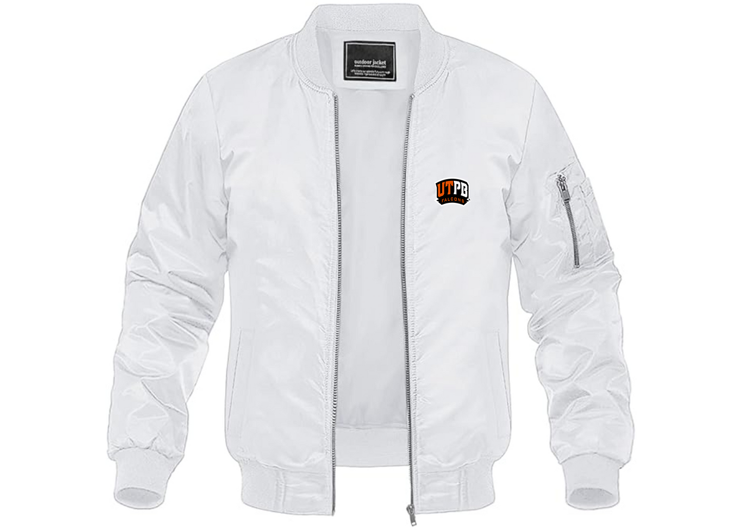 Men's UTPB Falcons Lightweight Bomber Jacket Windbreaker Softshell Varsity Jacket Coat
