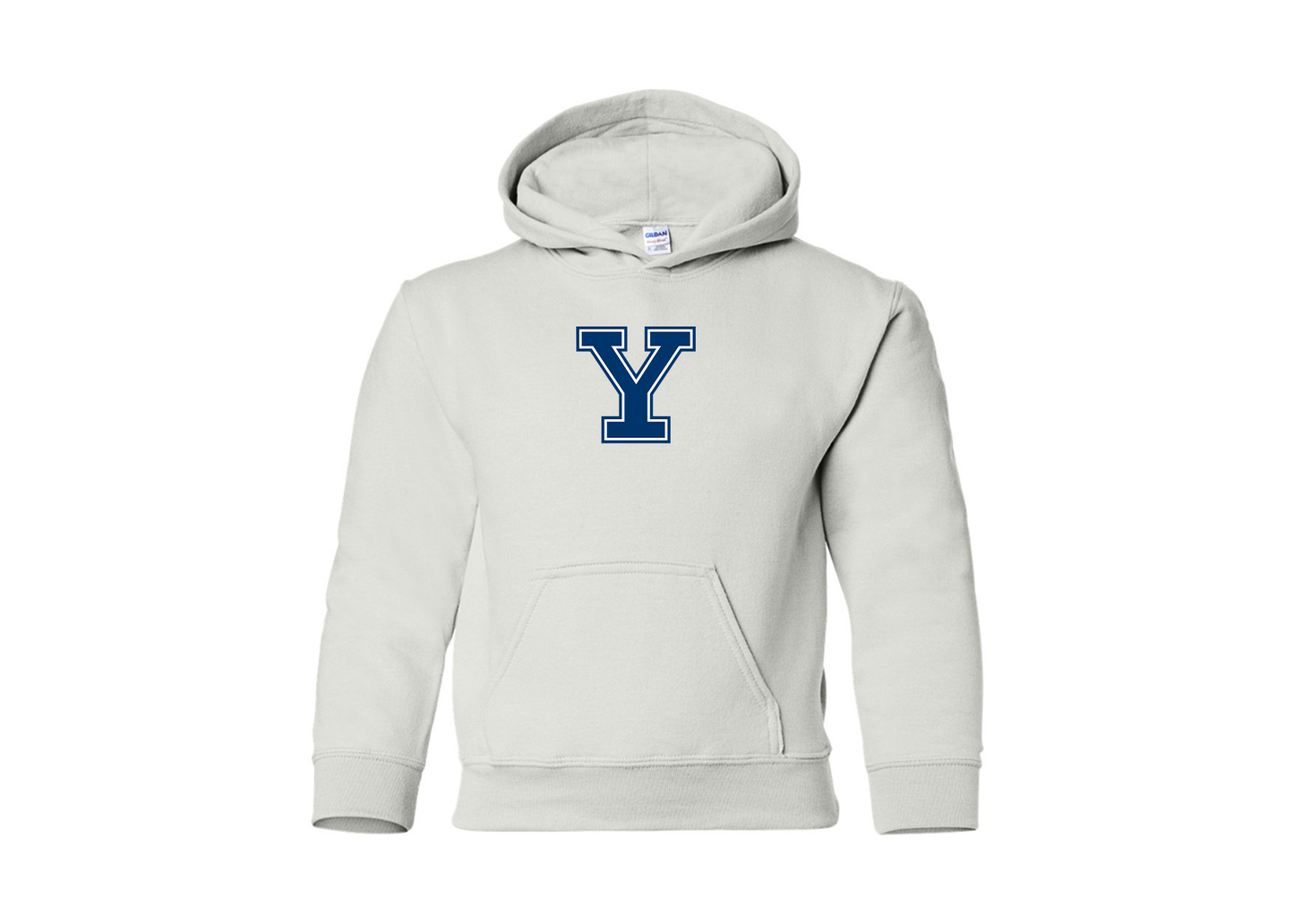 Youth Yale Bulldogs Gildan Heavy Blend Hooded Sweatshirt
