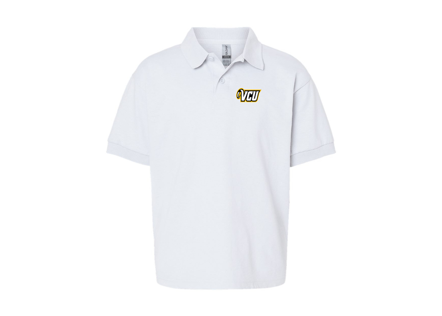 Youth Virginia Commonwealth Rams Gildan Dry Blend Jersey Polo