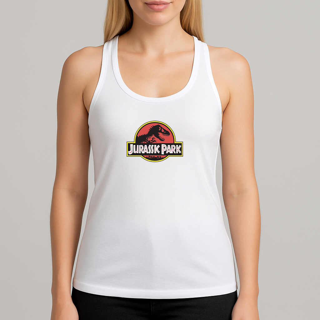 Women's Jurassic Park Movie Racerback Tank Top