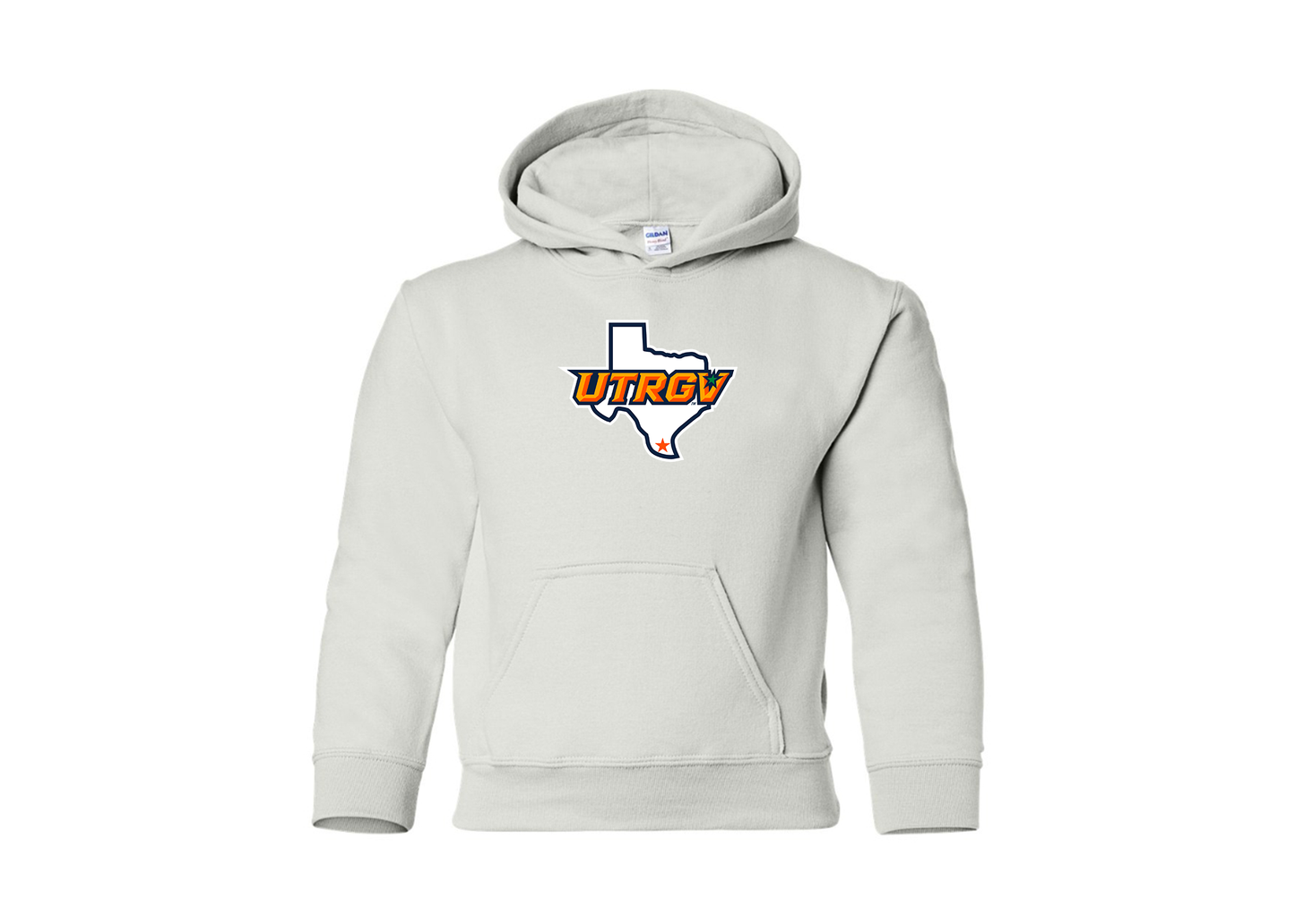 Youth UTRGV Vaqueros Gildan Heavy Blend Hooded Sweatshirt