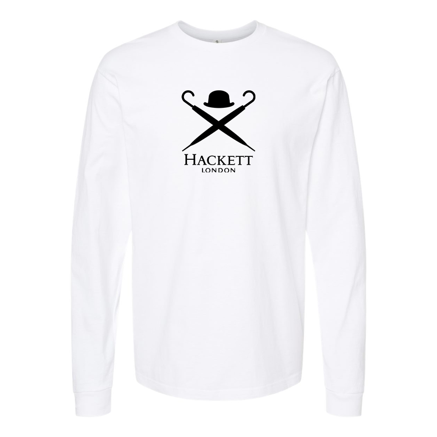 Youth Hackett London Logo Cotton Long Sleeve T-Shirt