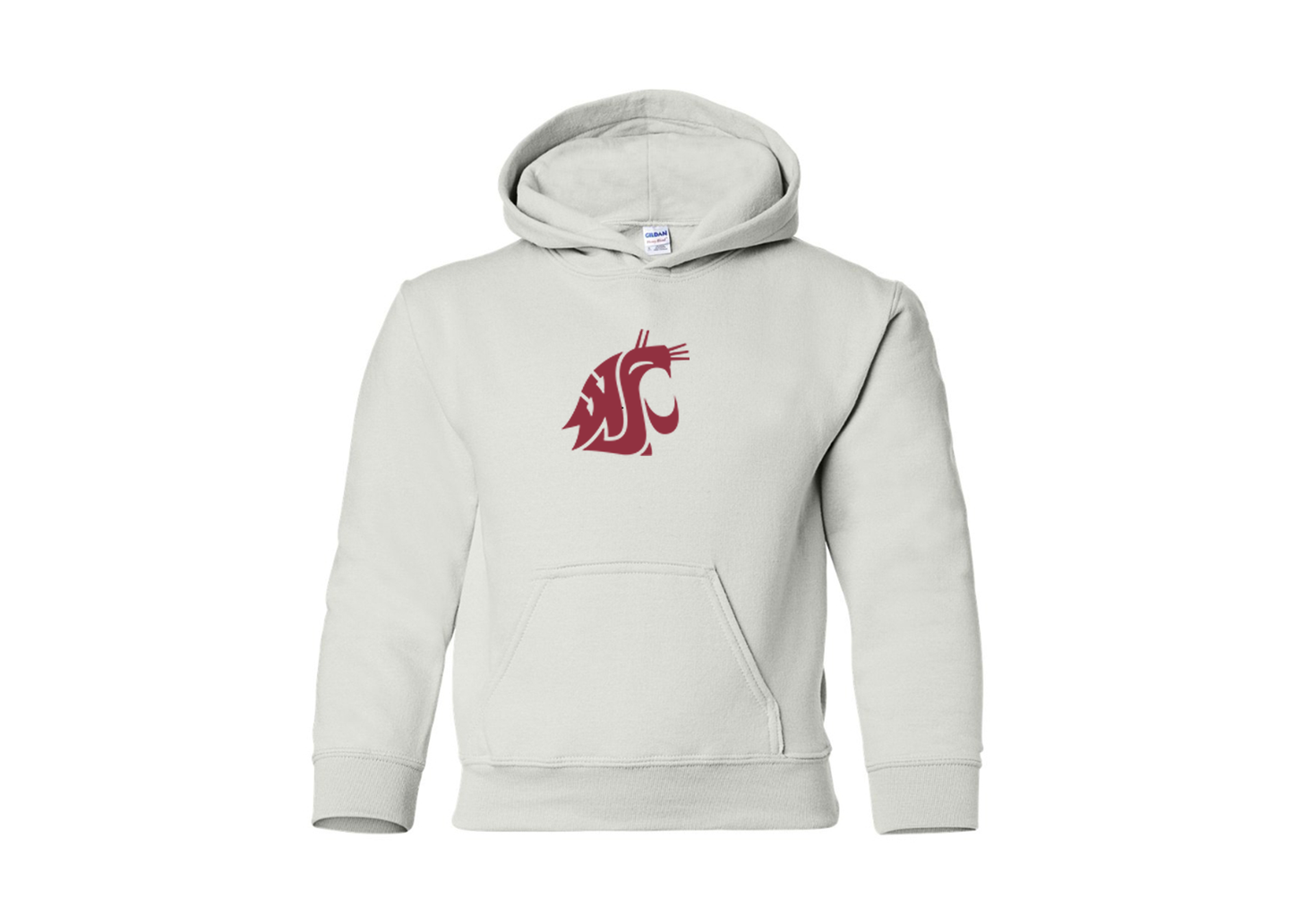 Youth Washington State Cougars Gildan Heavy Blend Hooded Sweatshirt