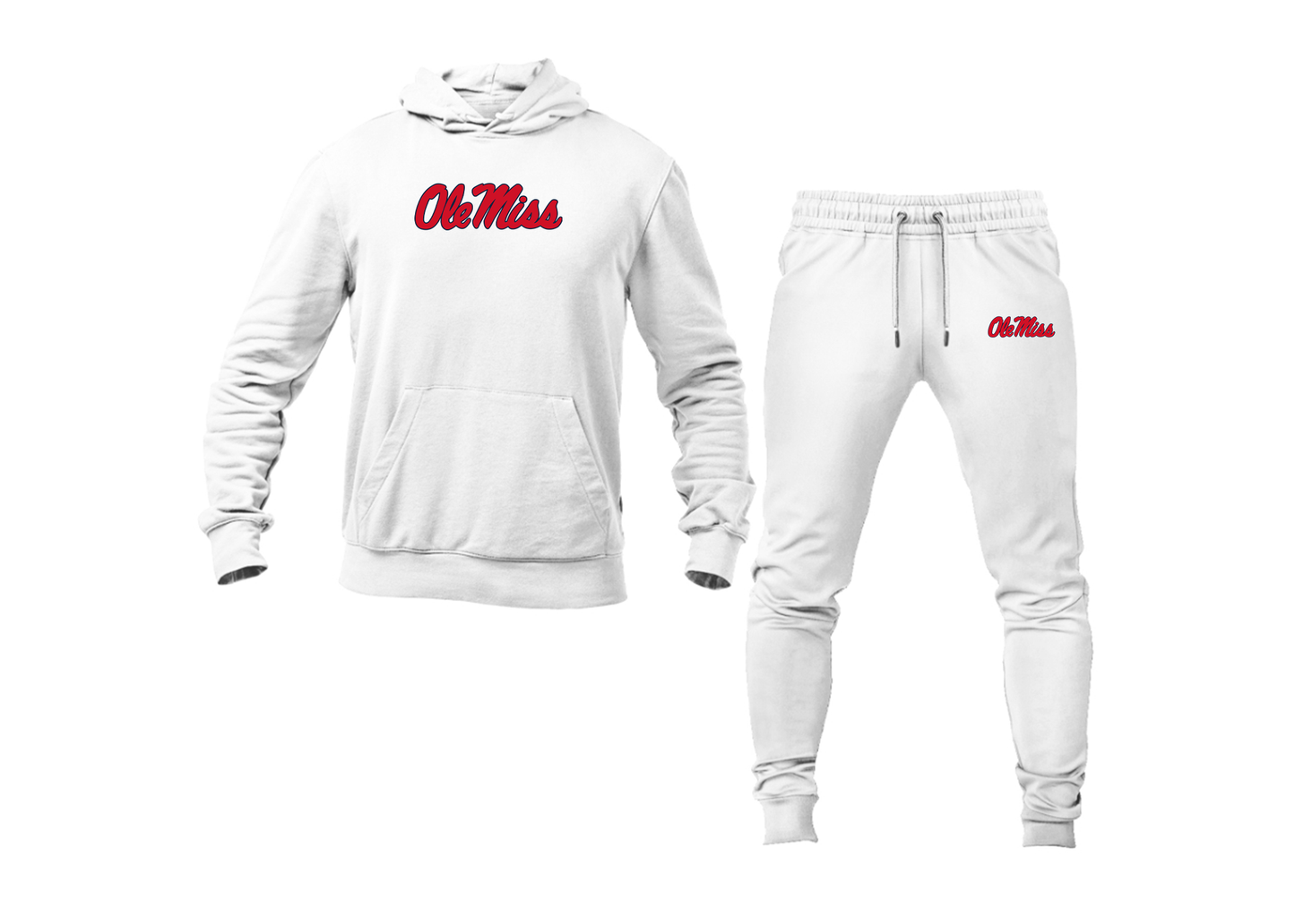 Men's Mississippi Rebels Logo Hoodie Joggers Set
