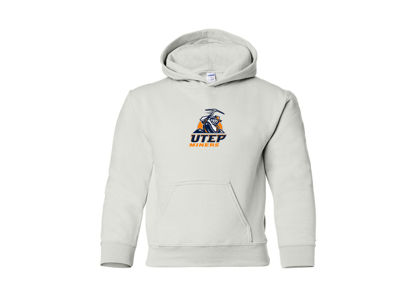 Youth UTEP Miners Gildan Heavy Blend Hooded Sweatshirt