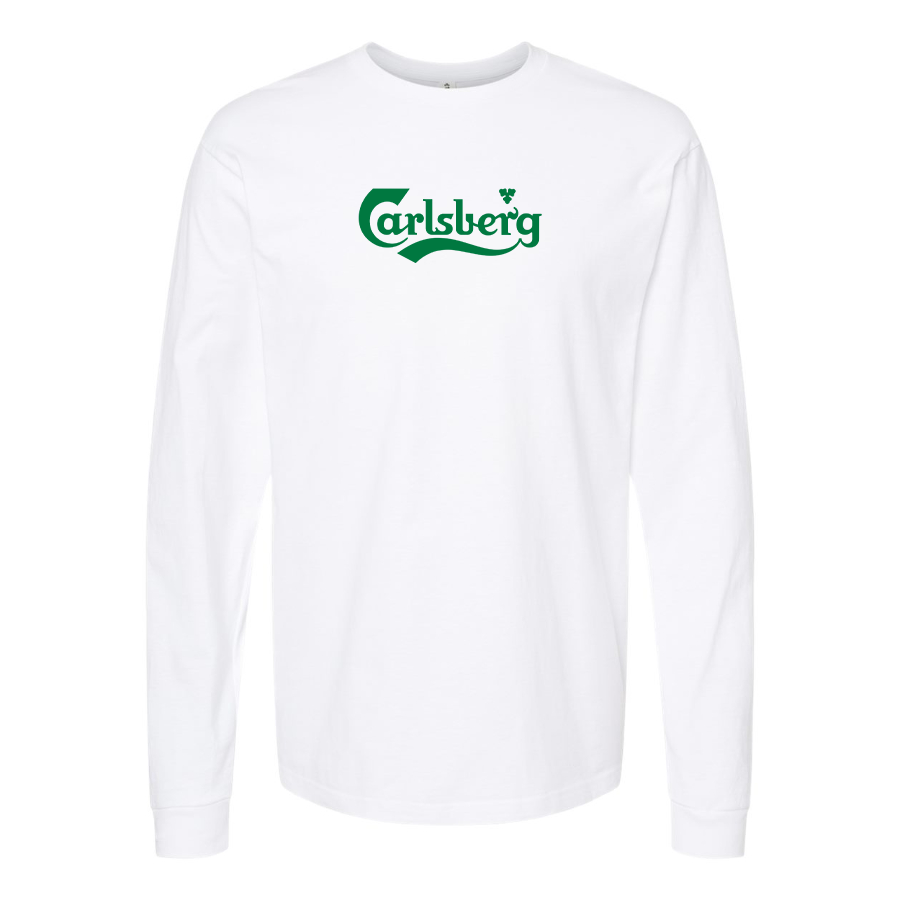 Youth Carlsbery Logo Cotton Long Sleeve T-Shirt