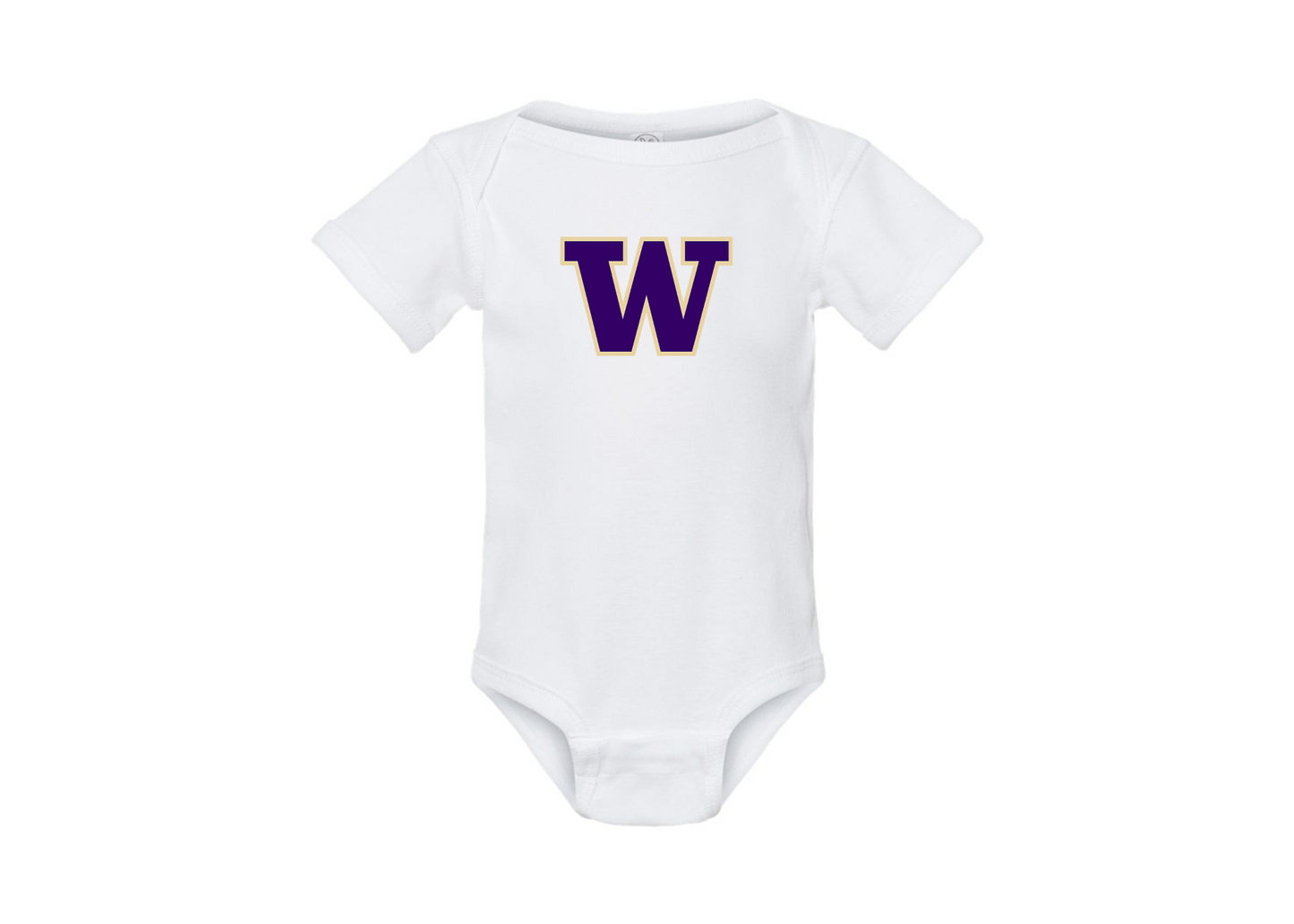 Washington Huskies Rabbit Skins Infant Baby Rib Bodysuit