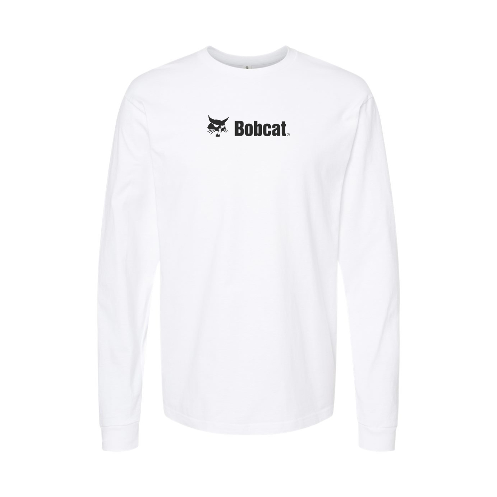 Youth Bobcat Company Logo Cotton Long Sleeve T-Shirt