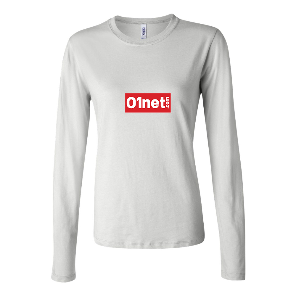 BELLA CANVAS Women’s 01net Logo Jersey Long Sleeve Tee