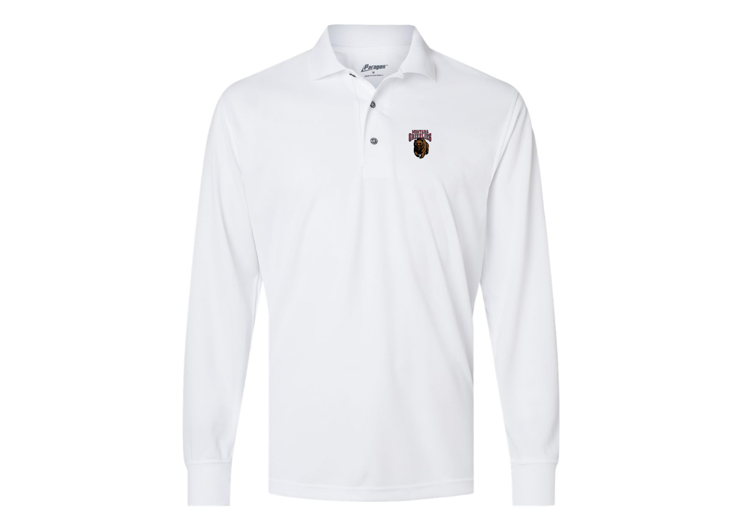 Men's Montana Grizzliesl Paragon Prescott Long Sleeve Polo