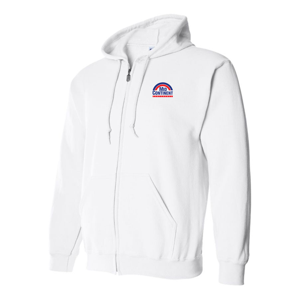 Men's Mid Continent Conference Logo Zipper Hoodie