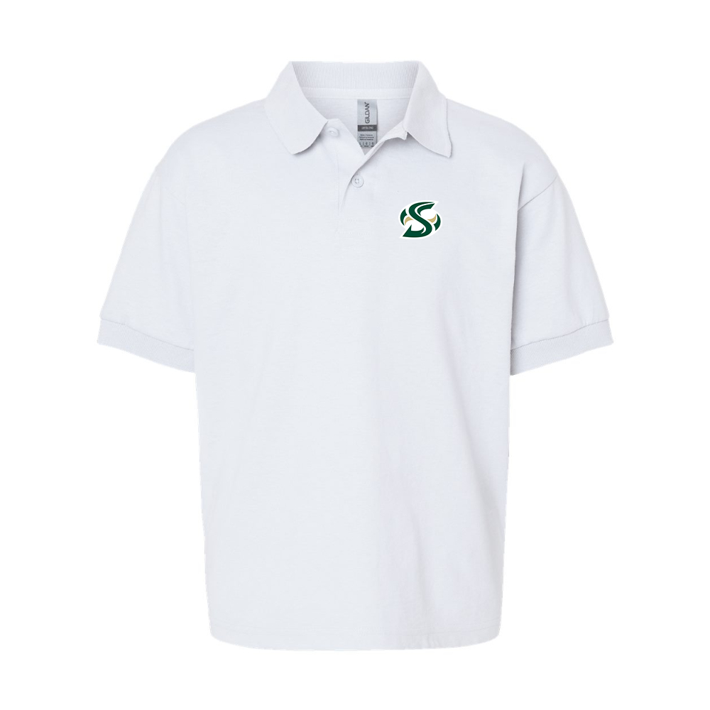 Youth Sacramento State Hornets Logo Gildan Dry Blend Jersey Polo
