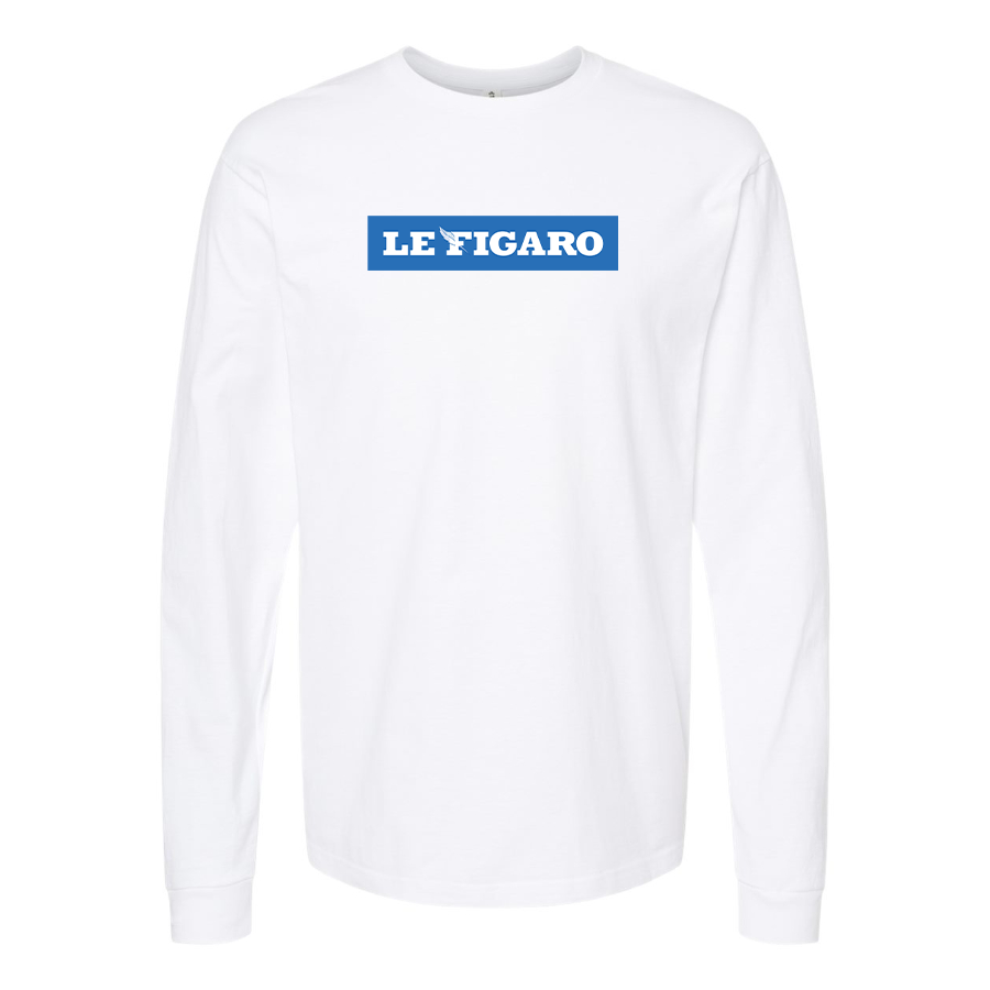 Youth Le Figaro Logo Cotton Long Sleeve T-Shirt