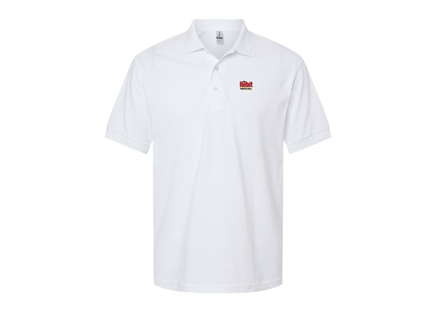 Men's The Habit Burger Grill Gildan Dry Blend Jersey Polo