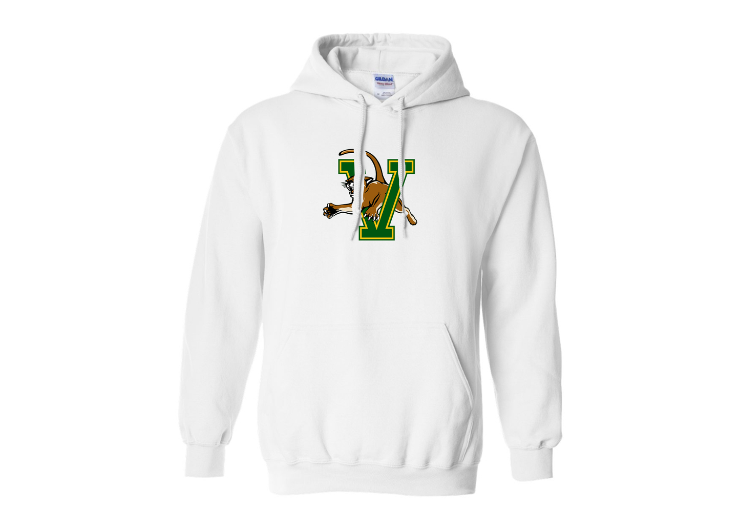Men's Vermont Catamounts Gildan Heavy Blend Hooded Sweatshirt