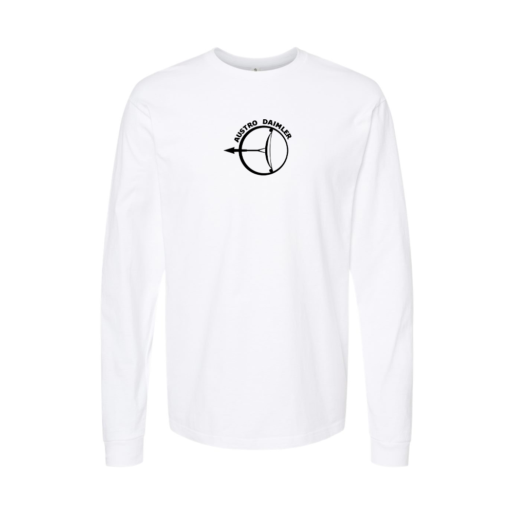 Youth Austro Daimler Logo Cotton Long Sleeve T-Shirt