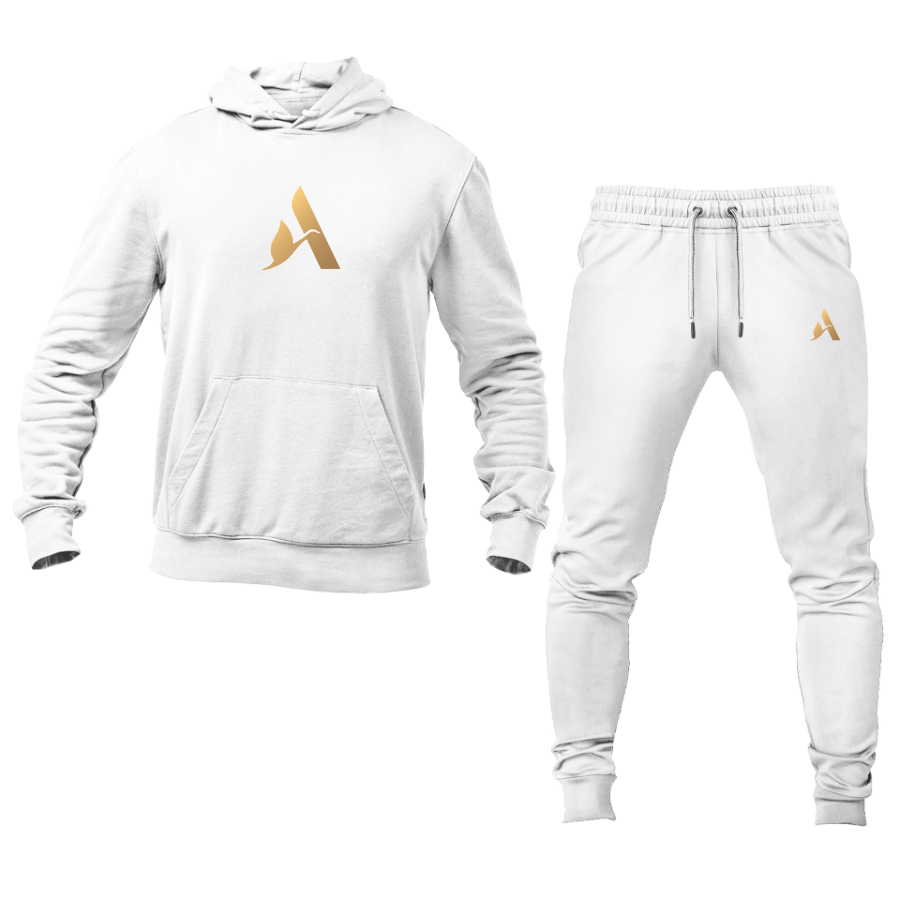 Men's Accor Golden Logo Hoodie Joggers Set