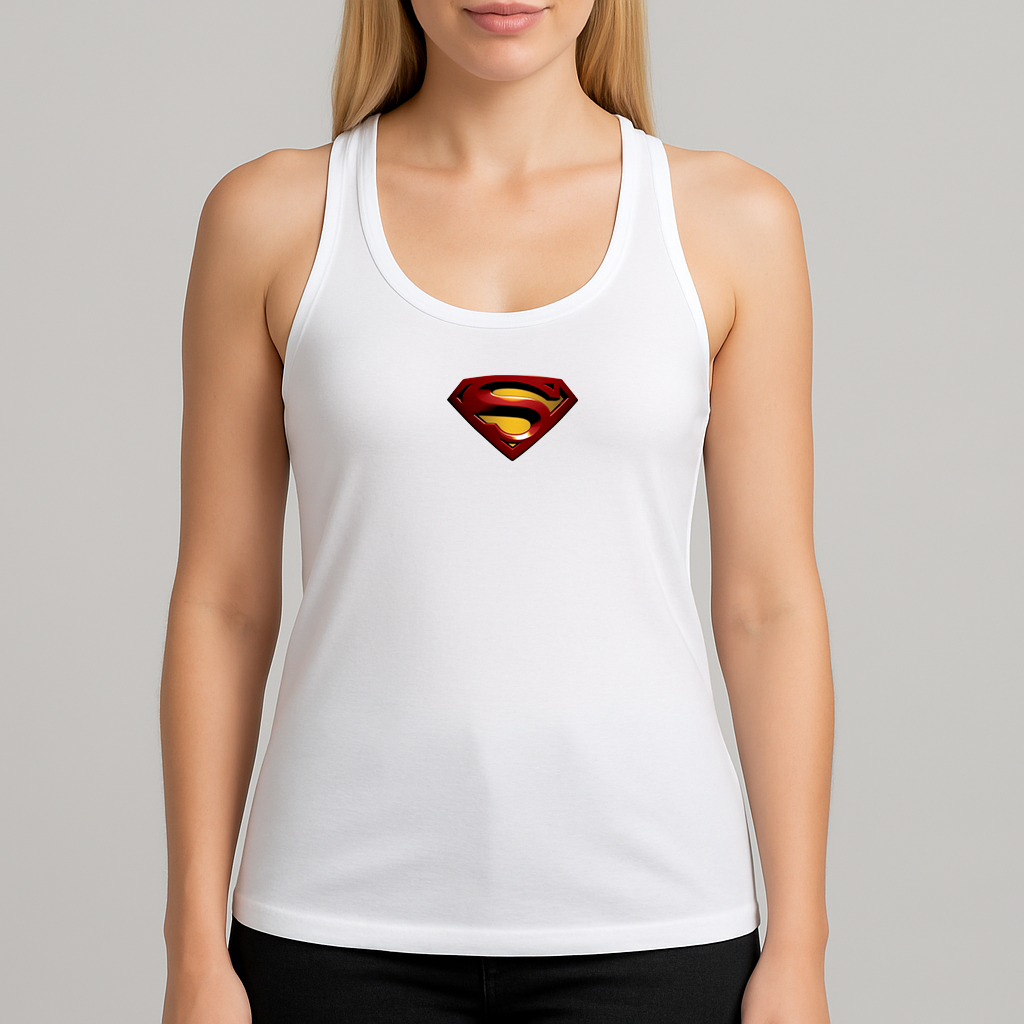 Women's Superman Superhero Racerback Tank Top