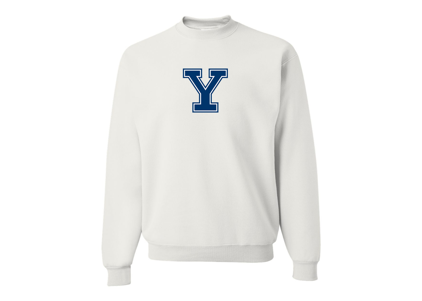 Men's Yale Bulldogs JERZEES NuBlend Crewneck Sweatshirt