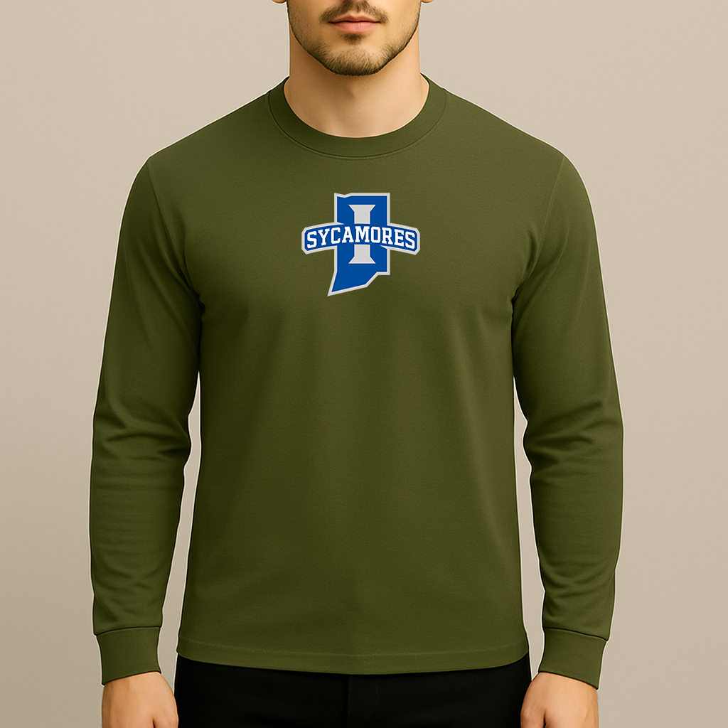 Men's Indiana State Sycamores Logo Long Sleeve T-Shirt