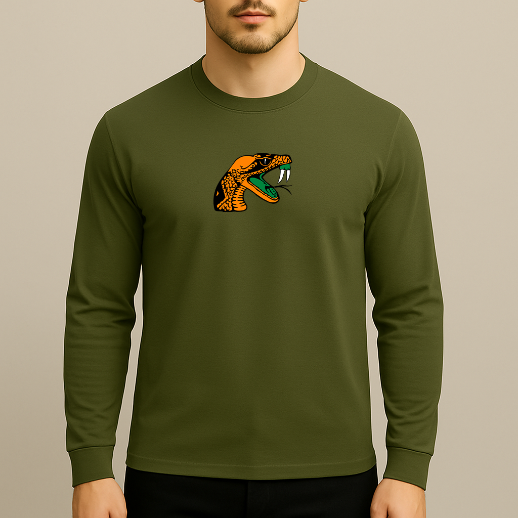 Men's Florida AM Rattlers Logo Long Sleeve T-Shirt